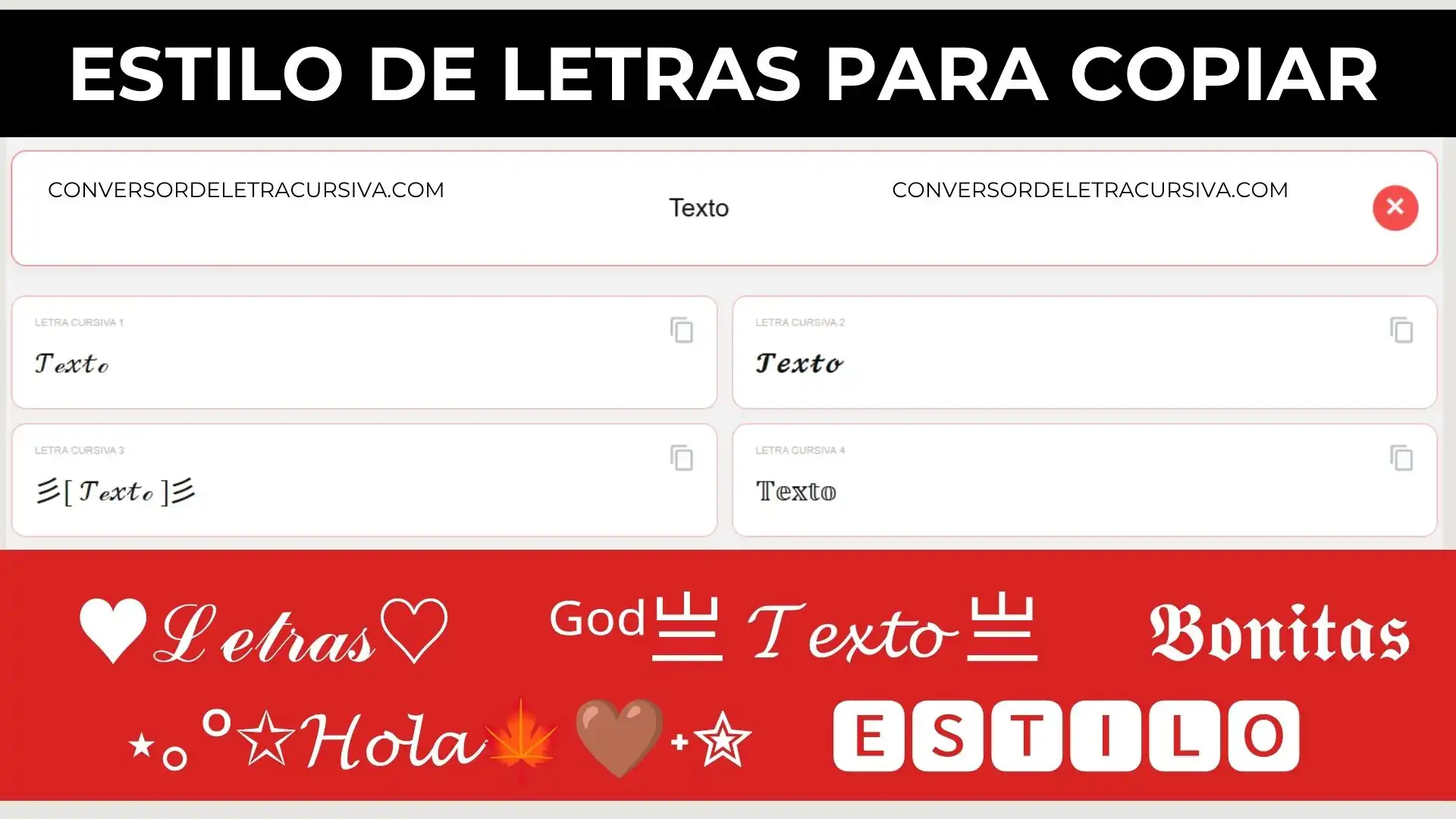 Estilo de Letras