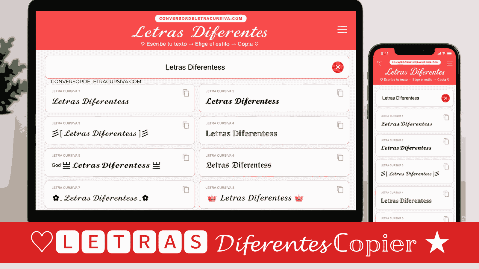 Letras Diferentes para Copiar y Pegar